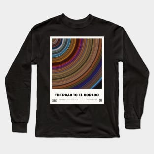 minimal_The Road to El Dorado Circular Barcode Movie Long Sleeve T-Shirt